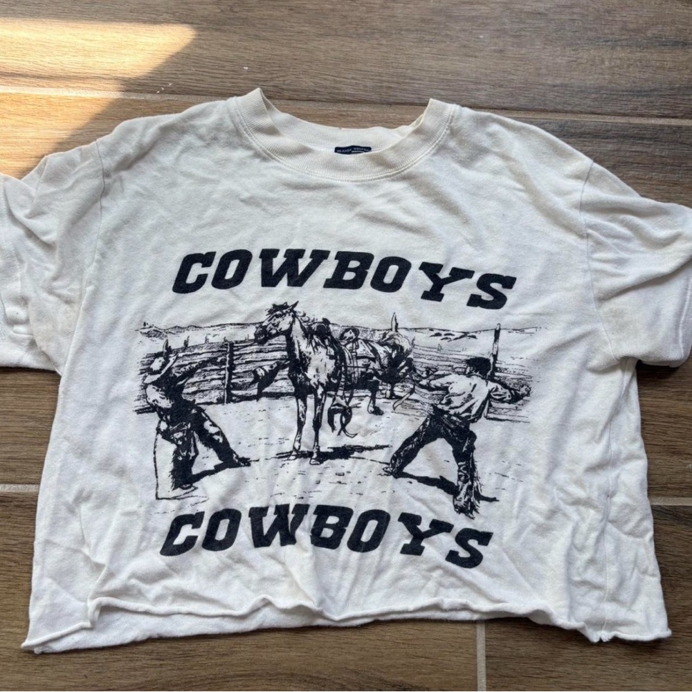 Cowboys cropped tee